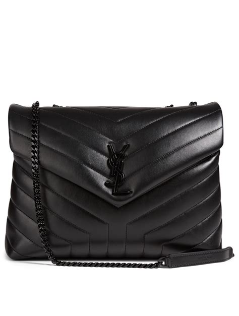 ysl bag all black|YSL black bag with chain.